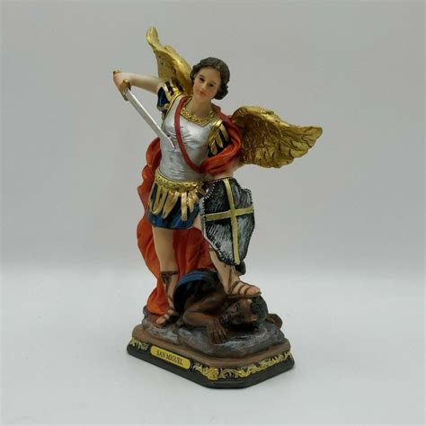 San Miguel Arcangel 8" Inch Statue 25365-8 Saint Michael Archangel Catholic | #3850940951