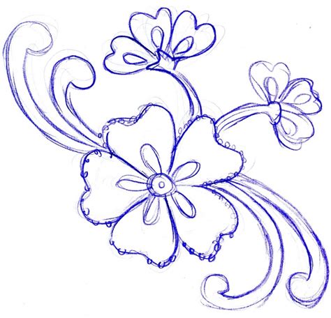 Simple Drawing Of Flowers at GetDrawings | Free download