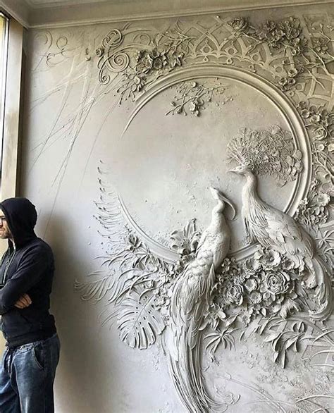 Intricate Bas-Relief Sculpture Resembles Intricate Impressionist Paintings