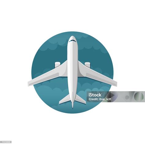 Vector Icon Of Airplane Side View Stock Illustration - Download Image Now - Air Vehicle ...