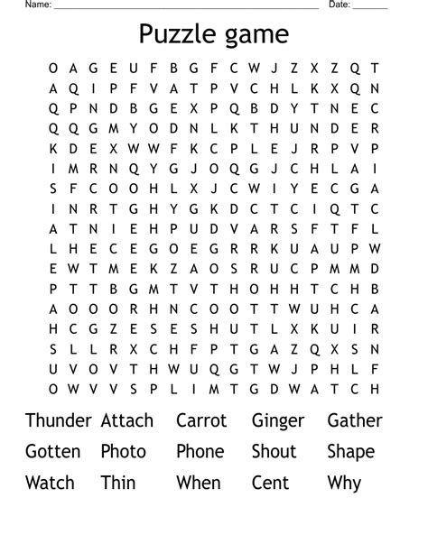 Puzzle game Word Search - WordMint