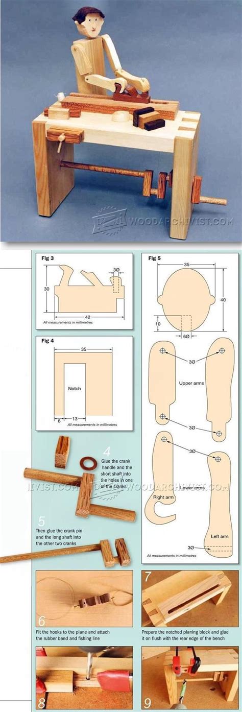 Woodworker - Automata Toy Plans - Children’s Wooden Toy Plans and Projects | WoodArchivist ...