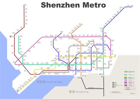 Shenzhen metro map - Ontheworldmap.com