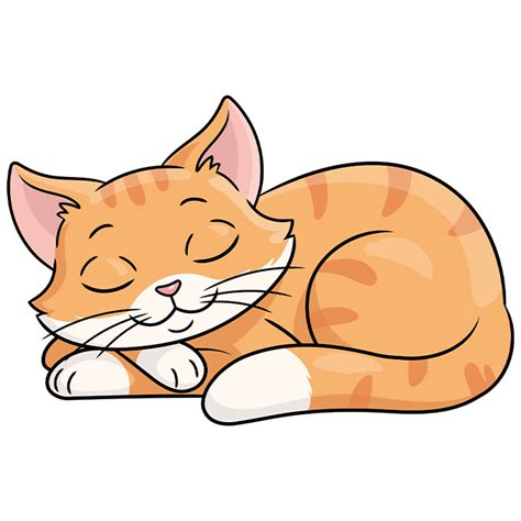 How to Draw a Simple Sleeping Cat - Really Easy Drawing Tutorial