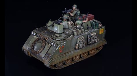 M113 APC vietnam war 1/72 Trumpeter - Vehicle Model - YouTube