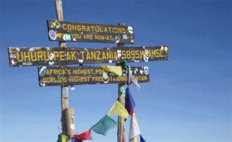 Kilimanjaro Summit Sign | Ted's Fun & Games World