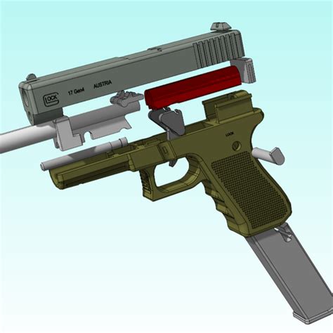 Download 3D printing designs Glock 17 replique/replica spring ・ Cults