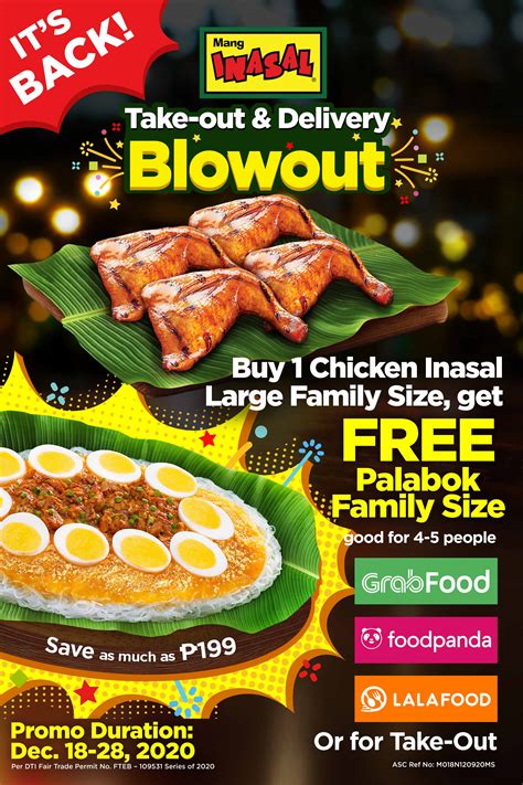 Mang Inasal's free Family Size Palabok promo is back