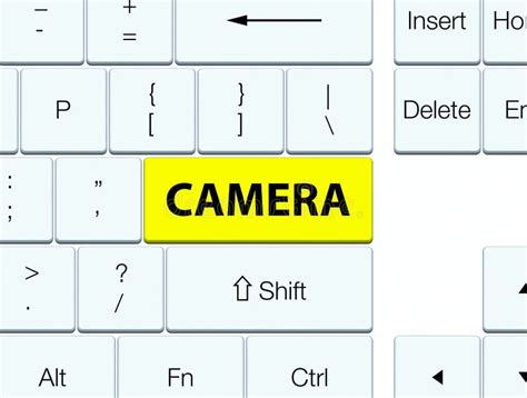 Camera Yellow Keyboard Button Stock Illustration - Illustration of text, keyboard: 105902011