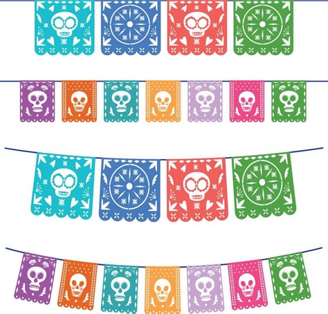 Day of the dead with Mexican flags 13500124 Vector Art at Vecteezy