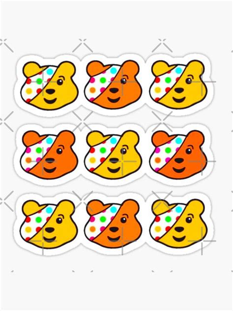 "Beautiful pudsey bear" Sticker for Sale by Katherinejonas | Redbubble