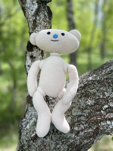 BEAR Alpha Plush Handmade Toy Bear Alpha Soft Doll Alpha - Etsy