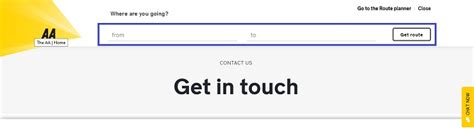 AA Route Planner Service Contact Number: 0800 085 2721