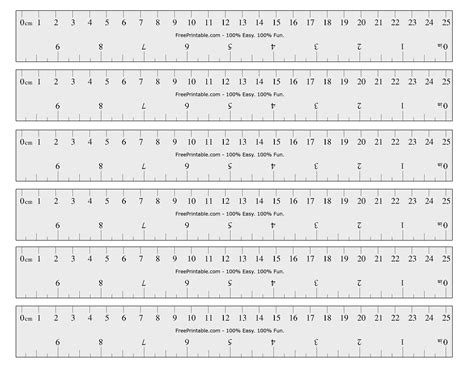 Printable Cm Ruler PDF - Printable Ruler Actual Size