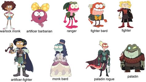 tried to assign the main characters dnd classes according for season three : r/amphibia