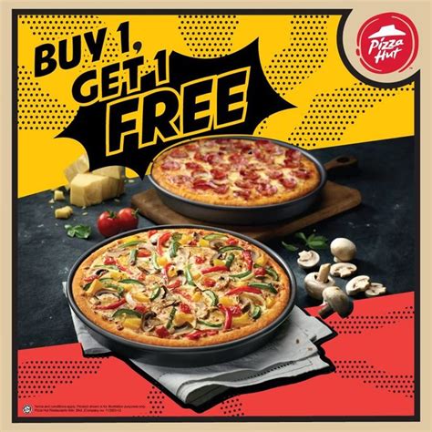 Pizza Hut Buy 1 FREE 1 Promotion (2 March 2020 onwards) | Food menu ...