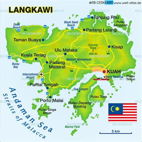 Map of Langkawi (Island in Malaysia) | Welt-Atlas.de