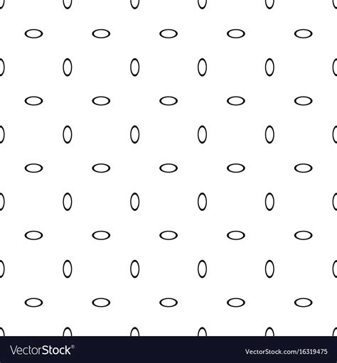 Black and white seamless ellipse pattern Vector Image