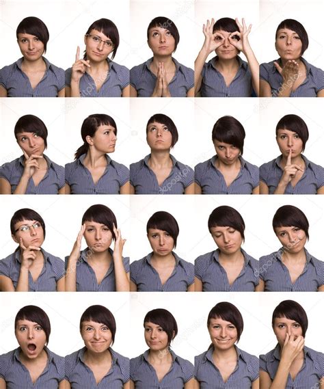 Useful facial expressions. Actor faces. — Stock Photo © REDPIXEL #3966344