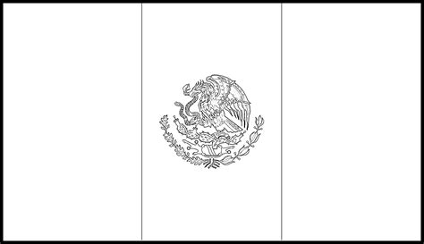 Mexico Flag Coloring Page Printable - Printable Word Searches