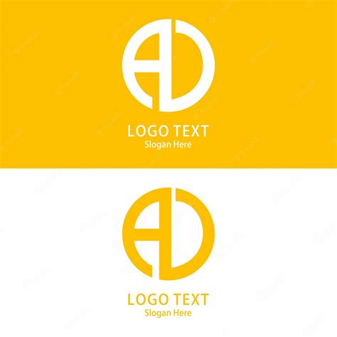 Premium Vector | Ad letter logo design vector