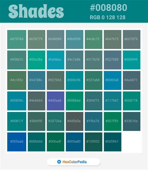 What is the color of Teal | Hexcolorpedia