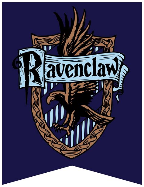 Harry Potter Printable Hogwarts House Crest Banners | Harry potter painting, Harry potter ...