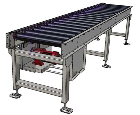 MS Zinc Plated,SS304 Powered Roller Conveyor, Roller Diameter: Up To 89 Mm Dia. Standard ...