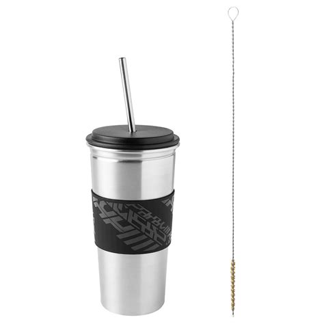 LÅNESPELARE insulated tumbler w lid and straw, black - IKEA