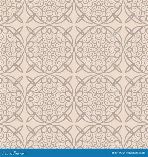 Beige wallpaper pattern stock vector. Illustration of frame - 27194354