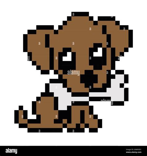 Dog pixel art hi-res stock photography and images - Alamy