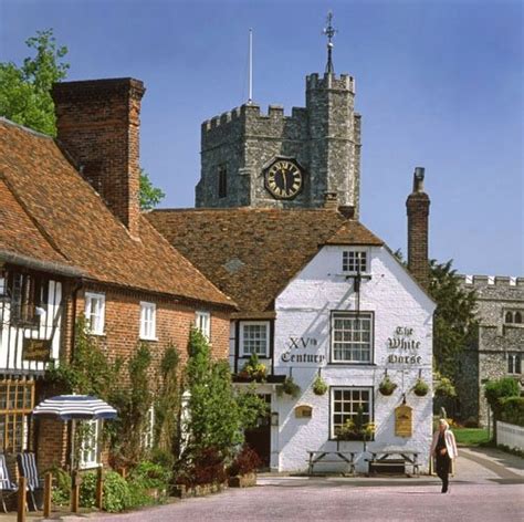 "The Square at Chilham Kent" by John Ware at PicturesofEngland.com