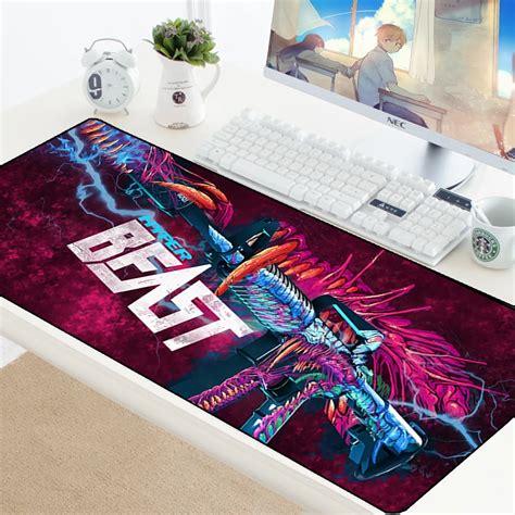 Mouse Pad CSGO Large Mouse pads XL XXL Rubber Anti slip Hyper Beast Mousepad Mats Gaming Mouse ...