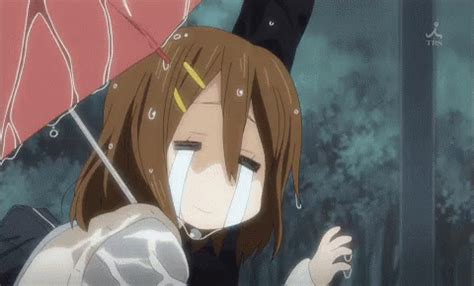 K-on! Anime Yui Hirasawa Crying GIF | GIFDB.com