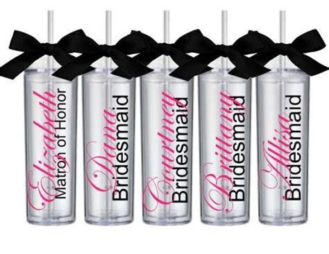 Bridesmaid Tumblers, Personalized Tumbler Cups, Custom Bridesmaid Cups, Monogram Bridesmaid Gift ...