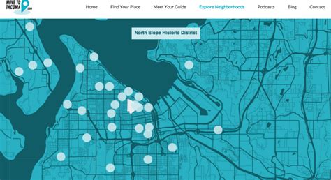 Tacoma Neighborhood Map - Clickable Map - Move to Tacoma