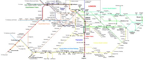 South East England Rail Map