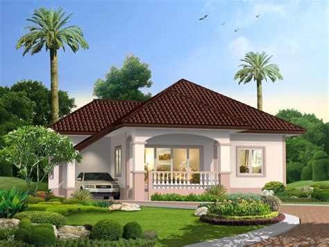 Graceful One Story Traditional Bungalow House - Pinoy House Designs ...