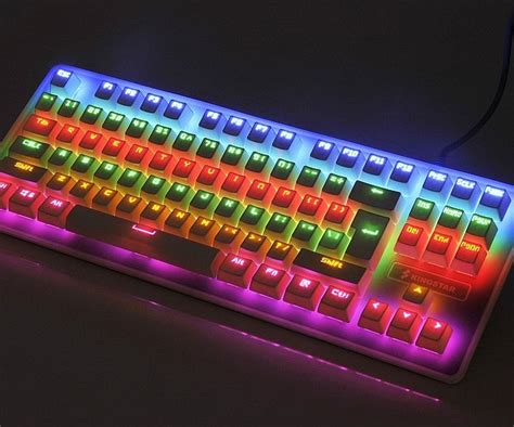 Rainbow Light Up Mechanical Keyboard - Interwebs.Store