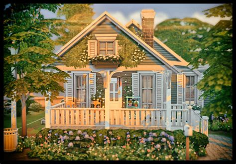 Cute Cottage House Lots For The Sims 4 (All Free) – FandomSpot