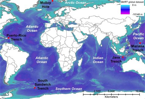 Mariana Trench Map