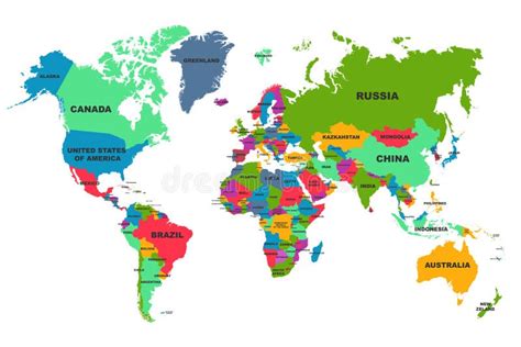 World Map With Countries Hd