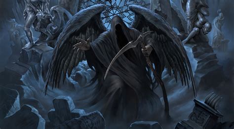 fantasy art, Grim Reaper, artwork, dark fantasy HD Wallpaper