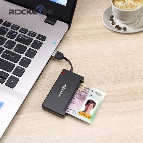 Rocketek USB 2.0 Smart Card Reader CAC ID,Bank card,sim card cloner connector cardreader adapter ...