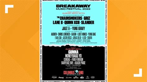 Lineup announced for Breakaway Music Festival in Columbus | 10tv.com