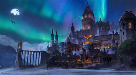 Eclipse Academy - School for Magic, Max Rosenfeld - 老罗 | Fantasy landscape, Fantasy castle ...