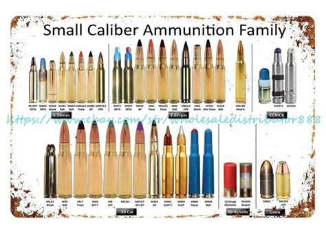 Ammunition Types Chart