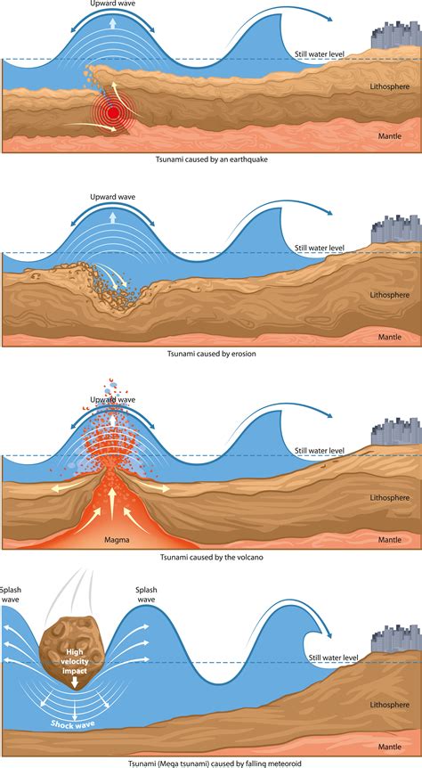 Earthquake Tsunami Diagram