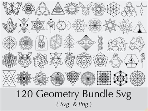 Geometric SVG Sacred Geometry Svg Tattoo Svg - Etsy