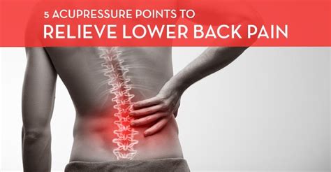 5 Acupressure Points to Relieve Lower Back Pain - Massage Gear Guru